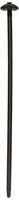 7" UV BLACK NYLON 50 LBS BUTTON HEAD CABLE TIE 50 PIECE PACKAGE