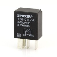 PICKER MICRO RELAY 30 AMP, WITH 90 AMP SWITCHING CURRENT, 12 VOLT WITH RESISTOR 5-BLADE