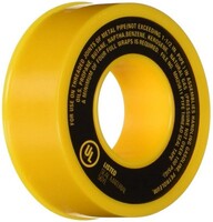 1/2" WIDE X 236" LONG YELLOW TEFLON TAPE FOR NATURAL GAS & PROPANE