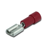 RED 20-18 GUAGE VINYL INSULATED .187" BLADE FEMALE CONNECTOR