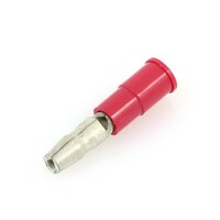 RED 20-18 GUAGE NYLON .157" MALE BULLET CONNECTOR