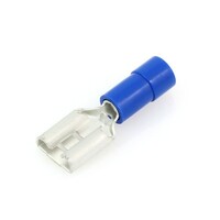 BLUE 16-14 GUAGE VINYL .110" BLADE FEMALE CONNECTOR