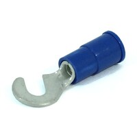 BLUE 16-14 GUAGE VINYL CONNECTOR WITH #10 HOOK