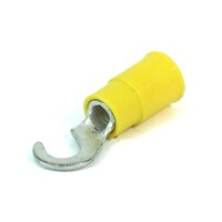 YELLOW 12-10 GUAGE VINYL CONNECTOR WITH #8 HOOK