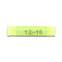 YELLOW 12-10 GAUGE NYLON SOLID BARREL BUTT CONNECTOR