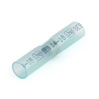 BLUE 16-14 GAUGE SEALED SOLDER HEAT SHRINK BUTT CONNECTOR