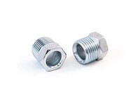 1/4" INVERTED FLARE LINE NUT STEEL ZINC PLATED (105-4)