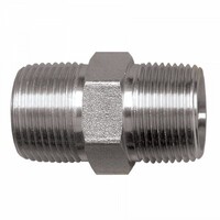 1/4" N.P.T. MALE X 1/8" N.P.T. MALE REDUCING HEX NIPPLE STEEL(S3325-4-2)