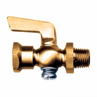 1/8" N.P.T. MALE & FEMALE PIPE SHUT-OFF FITTING BRASS(6824)