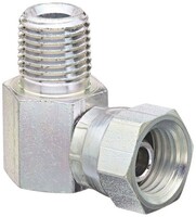 3/8" N.P.T. MALE X 3/8" N.P.T. FEMALE SWIVEL 90* HYDRAULIC CARBON STEEL FITTING EATON (9405X6X6)