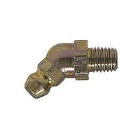 M10-1.00 X 45* GREASE FITTING WITH BALL CHECK ZINC PLATED