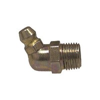 1/8" PIPE THREAD X 65* GREASE FITTING WITH BALL CHECK ZINC PLATED