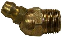 1/8" PIPE THREAD X 30* GREASE FITTING WITH BALL CHECK ZINC PLATED