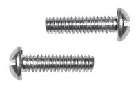 8-32 X 1/4" SLOTTED ROUND HEAD M/S ZINC PLATED