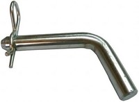 5/8" X 4" LONG BENT PIN WITH ONE HOLE ZINC PLATED