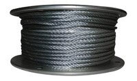 3/32" O.D. 7 X 19 STRAND GALVANIZED AIRCRAFT CABLE 250' SPOOL