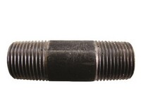 1/8" N.P.T. X 1-1/2" LONG NIPPLE BLACK IRON PIPE FITTING SCHEDULE 40