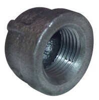 1/4" N.P.T. PIPE CAP BLACK IRON PIPE FITTING SCHEDULE 40