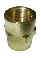 3/4" N.P.T. FEMALE COUPLER BRASS FITTING (3300-12)