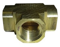 3/4" N.P.T. FEMALE TEE FITTING BRASS (3700-12)