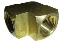 1/4" N.P.T. X 1/4" N.P.T. FEMALE 90* ELBOW BRASS FITTING (3500-4)