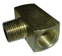 1/4" N.P.T. MALE X 1/4" N.P.T. FEMALE BRANCH TEE FITTING BRASS (3600-4)