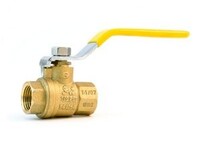 1-1/2" N.P.T. FEMALE 1/4 TURN BALL-VALVE SHUT-OFF FORGED BRASS