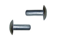 1/4" X 3/4" LONG MODIFIED BRAZIER HEAD SOLID RIVET SOFT ALUMINUM AN456A 8-10