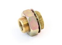 1/2" N.P.T. TO 1/2" N.P.T. BULKHEAD COUPLING FITTING BRASS(207-8)