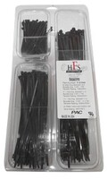 UV BLACK NYLON STANDARD CABLE TIE ACTPAC 400 PIECE ASSORTMENT