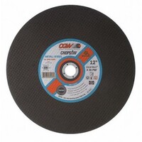 12" X 3/32" X 1" CGW DOUBLE REINFORCED ALUMINUM OXIDE CUT-OFF WHEEL