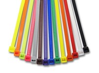 11" UV BLUE NYLON 50LBS CABLE TIE USA MADE 100 PIECE PACKAGE