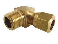 1/4" D.O.T. AIR BRAKE X 1/8" N.P.T. 90* MALE ELBOW BRASS (1469-4)