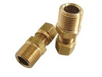 1/4" D.O.T. AIR BRAKE X 1/8" N.P.T. STRAIGHT MALE FITTING BRASS (1468-4)