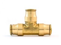 1/4" D.O.T. AIR BRAKE PUSH-IN UNION TEE BRASS FITTING (1864X4)