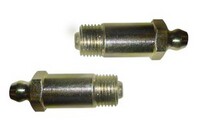 1/4-28 X 1" LONG STRAIGHT GREASE FITTING WITH BALL CHECK