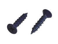 3/16" X 1-1/4" PHILLIPS FLAT HEAD CONCRETE SCREW BLUE FINISH