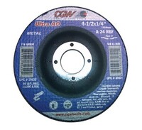 4-1/2" X 1/8" X 7/8" CGW  DEPRESSED CENTER CUTTING & NOTCHING WHEEL