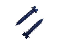 3/16 X 1-1/4" HEX WASHER HEAD CONCRETE SCREW BLUE FINISH