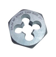 9/16-18 HIGH-SPEED STEEL HEXAGON DIE TYPE 405