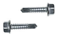 #6 X 3/8" HEX WASHER HEAD SELF-DRILLING SCREW ZINC PLATED