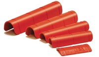 2.50" WIDE X 4.00" LONG HOSE PROTECTOR WEAR SHIELD-ORANGE