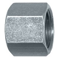 3/8" TUBE JIC 37* FLARE CAP NUT STEEL ZINC PLATED