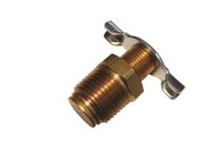 1/8" N.P.T. EXTERNAL SEAT SHUT-OFF VALVE BRASS FITTING (135)