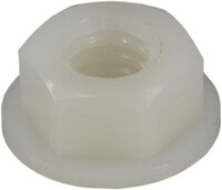 5/16-18 HEX FLANGE NUT NATURAL NYLON