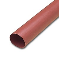 1/8" X 4' RED FLEXIBLE ADHESIVE-LINED HEAT SHRINK TUBING