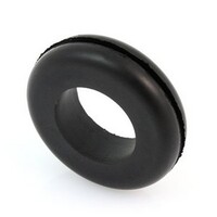 1/4" BORE X 5/8" O.D. 3/16" GROVE WIDTH RUBBER GROMMET