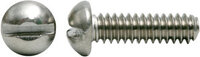 10-32 X 3/8" STAINLESS STEEL SLOTTED ROUND HEAD M/S 18-8(304)