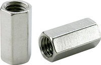 3/8-16 X 1-1/8" STAINLESS STEEL COUPLING NUT 18-8(304)
