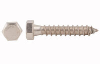 3/8" X 5" STAINLESS STEEL HEX HEAD LAG SCREW 18-8(304)